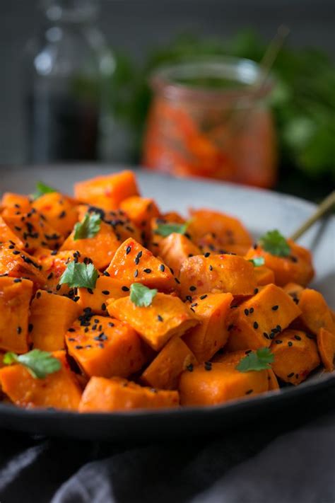 For me, sweet potatoes have only existed in two forms: Chili & Honey Glazed Sweet Potatoes • Steele House Kitchen ...