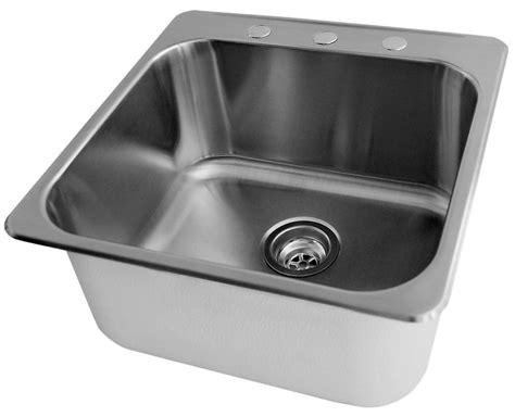 Acri Tec 20 X 20 12 Stainless Steel Laundry Sink The Home Depot Canada