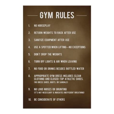 Gym Rules Poster In 2021 Gym Rules Gym Etiquette Ab