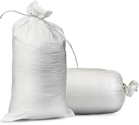 Buy Empty White Sandbags With Ties Bundle Of 10 14 X 26 Woven