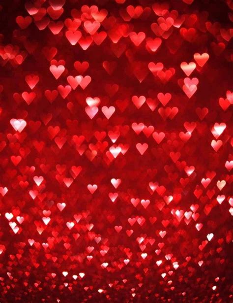 Red Hearts Love Valentine Backdrop For Photography VAT Valentine Backdrop Valentines
