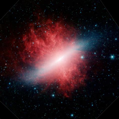Nasa Galaxy On Fire Nasas Spitzer Reveals Stellar Smoke