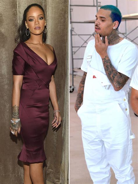chris brown worried about rihanna fears she ll have meltdown like britney spears hollywood life
