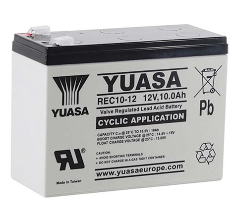 Yuasa REC10-12 12V 10Ah Rechargeable Cyclic Battery | MDS Battery