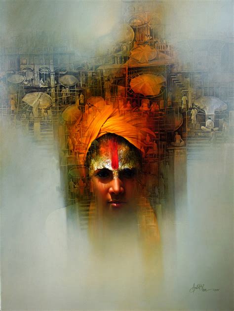 Amit Bhar 1973 Abstract Watercolor painter 네이버 블로그