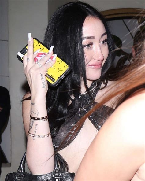 Noah Cyrus Flashes Her Assets From Beneath A Scarf Top In LA 02