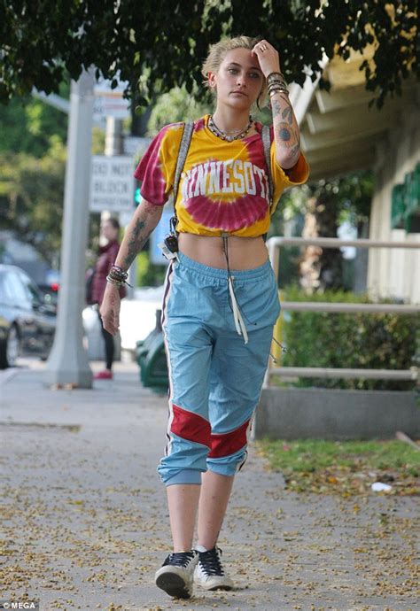 Paris Jackson Flaunts New Hair Do In Tie Dye Top As She Leaves Salon