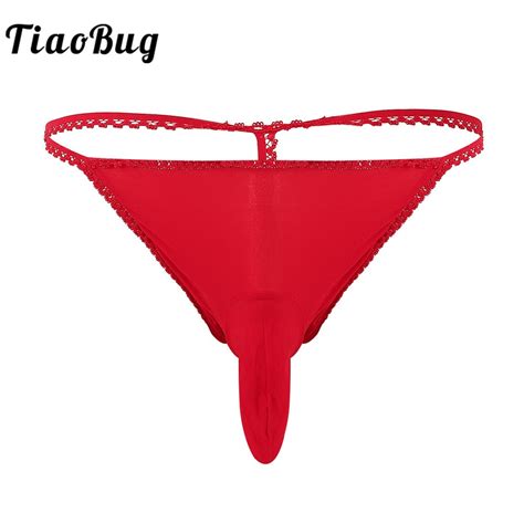 sexy men s lingerie solid color ultra thin low rise closed penis sheath g string thongs sissy