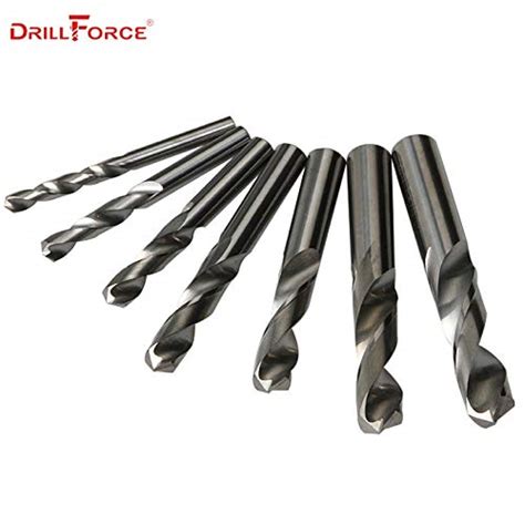 Buy Drillforce 05mm 7mm Solid Carbide Drill Bits Set Uncoated Bright