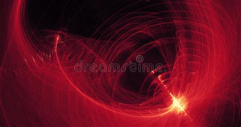 Red Yellow Abstract Lines Curves Particles Background Stock