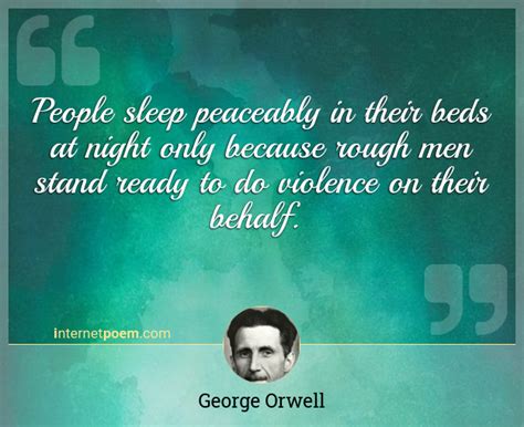 People Sleep Peaceably In Their Beds At Night Only Be 1