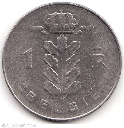1 Franc 1966 (Belgie), Baudouin I (19611970)  Belgium  Coin  7936