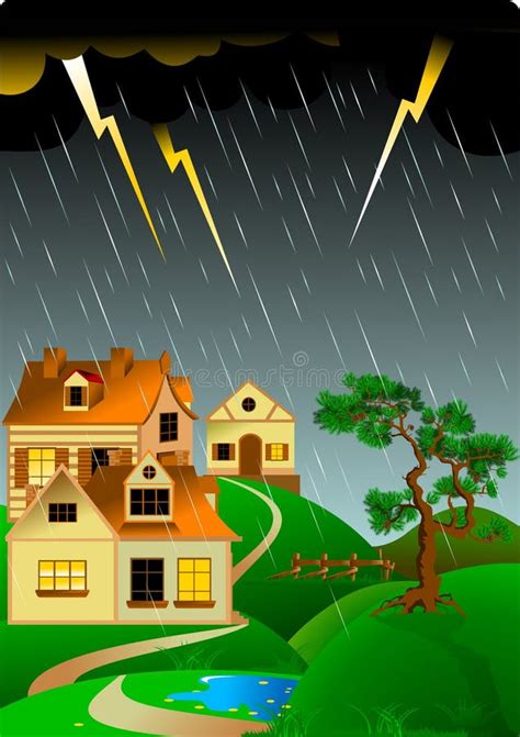 Home Stormy Weather Stock Illustrations 657 Home Stormy Weather Stock