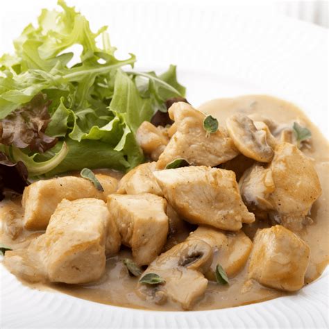 Chicken And Mushroom Fricassee Dinner Natural Ketosis