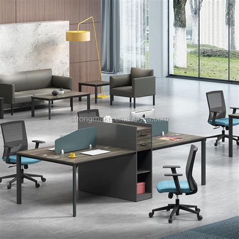 High End Luxury Office Furniture L Shape Design Strong Mobilier De