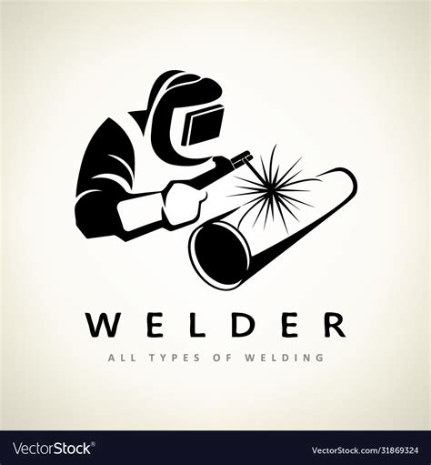 Welder Logo Royalty Free Vector Image Vectorstock