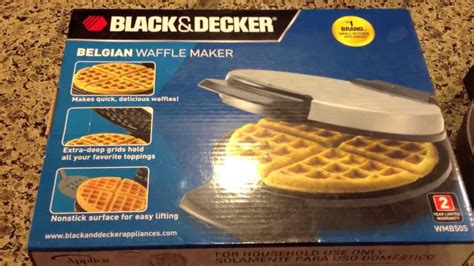 Belgian Waffle Maker Review Black And Decker Youtube