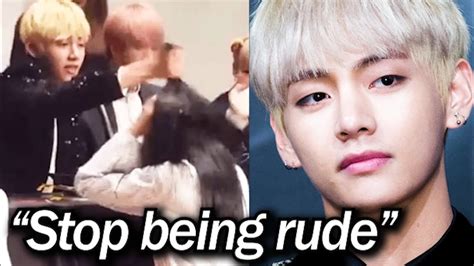 Bts Taehyung Was Rude At Fan Signing Event Youtube