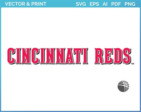 Cincinnati Reds Baseball Sports Embroidery Logo In 4 Sizes