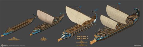 Artstation Assassins Creed Odyssey Athen Ships