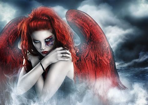 Red Angel Wallpapers Top Free Red Angel Backgrounds Wallpaperaccess