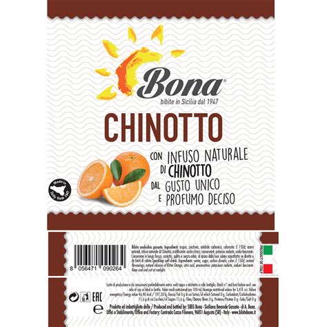 24 bottiglie - Chinotto 275 ml - Bona