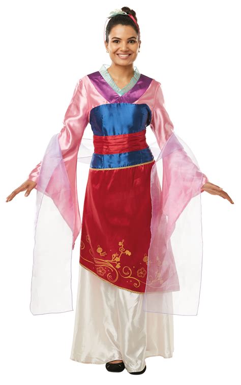 Mulan Ladies Fancy Dress Chinese Disney Princess Adult Fairy Tale