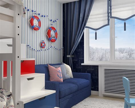 Nautical Theme Kids Room Interior Design Ideas