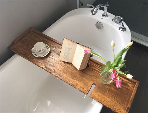 Wood Bathtub Tray Bath Board Bath Shelf Reclaimed Wood 41 By