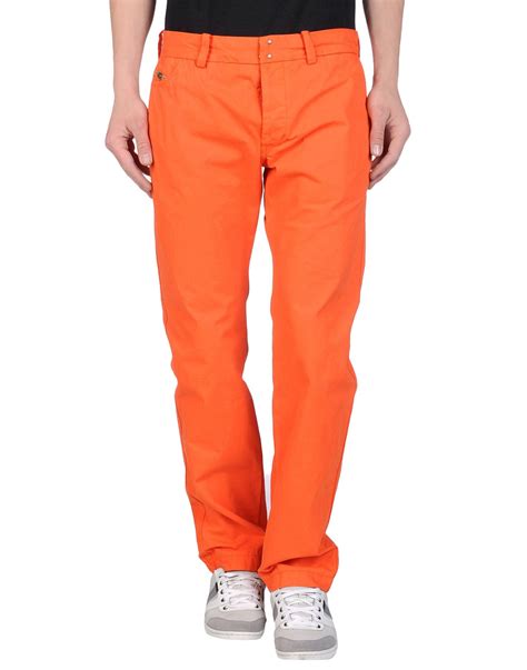 Workplace doesn't allow ski pants? DIESEL Casual Pants in Orange for Men - Lyst