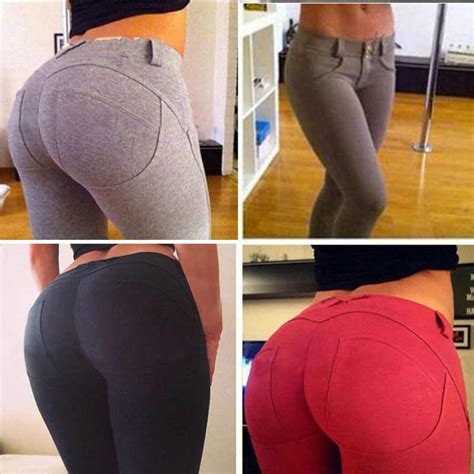 New Arrival Women Big Ass Sexy Push Up Hips Leggings Slim Fit Solid