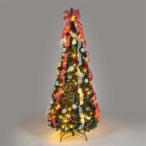 Pre Lit Decorated Pop Up Led Christmas Tree Party And Seasonal