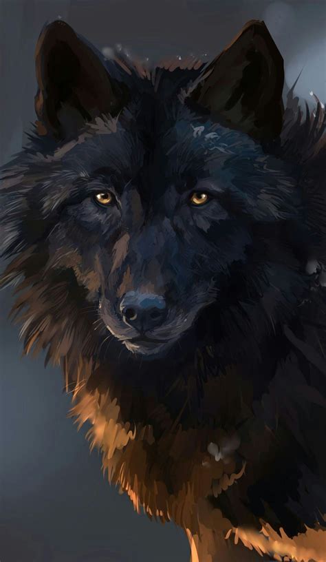 Beautiful Wolf Painting Anime Wolf Artwork Lobo Wolf Artwork Wolf