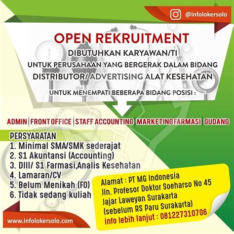 We did not find results for: Lowongan Kerja PT MG Indonesia di Solo - INFO LOKER SOLO