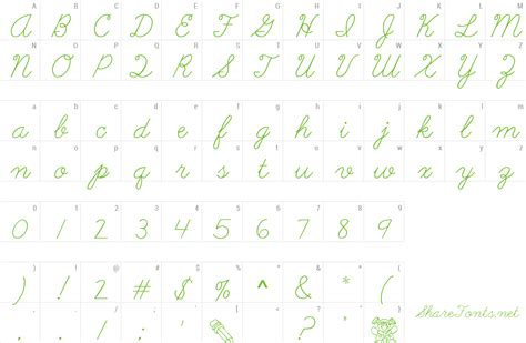 Abc Cursive Dotted Lined Font Printable Form Templates And Letter
