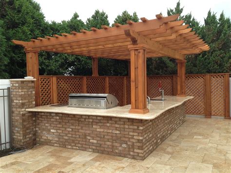 Outdoor Kitchen And Pergola Picture 1881