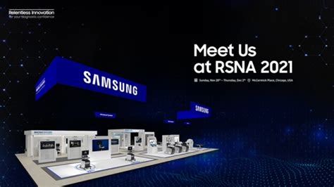 Samsungs Push To Leverage Artificial Intelligence On Display At Rsna 2021 Samsung Newsroom India