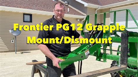 Frontier Pg Pallet Fork Grapple Attachment Youtube