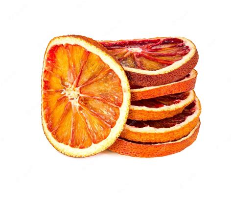 Premium Photo Dried Orange Slices Isolated On White Background