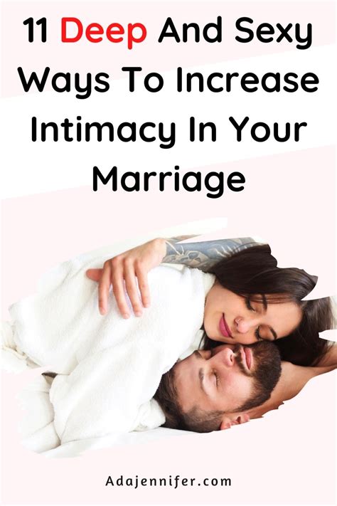 14 Amazing Ways To Improve Intimacy In Your Marriage Ada Jennifer