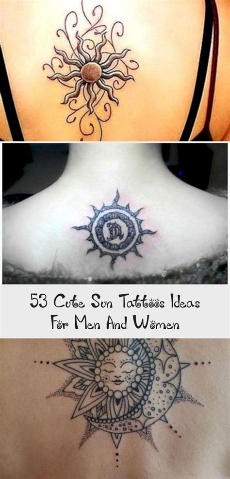 53 Cute Sun Tattoos Ideas For Men And Women Tattoos And Body Art In