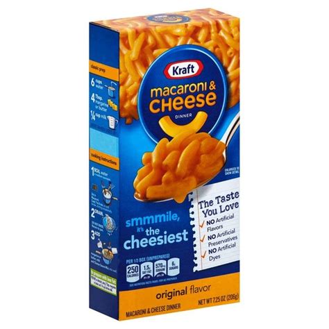 Kraft Original Flavor Macaroni And Cheese Dinner 725 Oz From Food