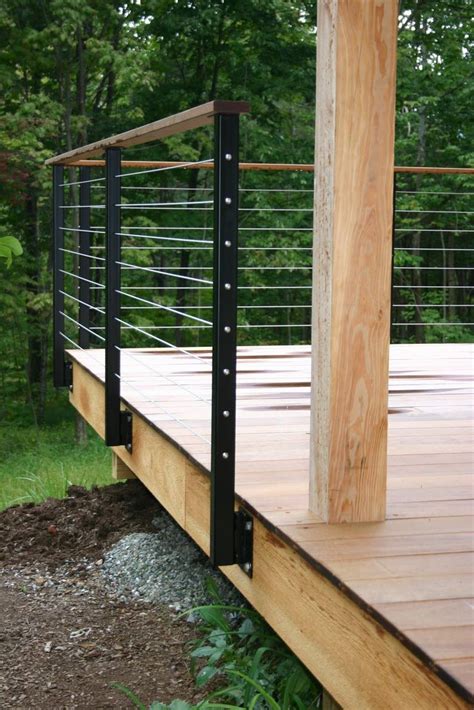 Modern Cabin Deck Railing Deck Railing Design Building A Deck Diy Deck