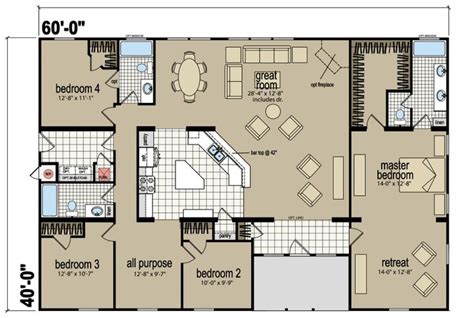 Redman Mobile Home Floor Plans Floor Plan Of Redman Homes Mobile