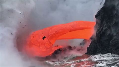 What Happens If Lava Entering The Ocean Youtube