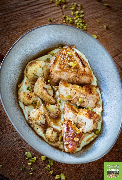 Filets de poulet crème de chou fleur au curry Volailles Fermières