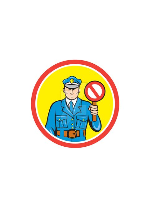 Traffic Policeman Stop Hand Signal Cartoon By Apatrimonio On Deviantart