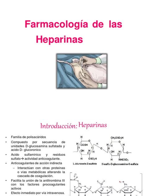 Farmacología De Las Heparinas