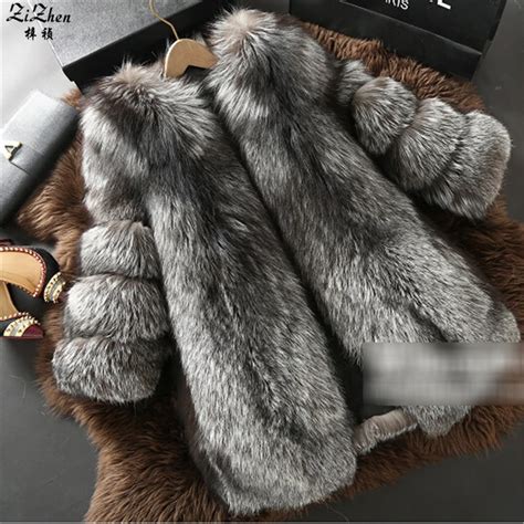 Buy Womens The Coat Winter Genuine Natural Fox Fur