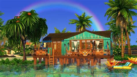 Small Sulani Beach Home Speed Build The Sims 4 Island Living Youtube